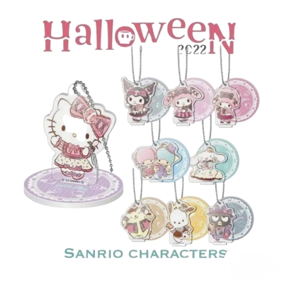 Sanrio Pompompurin Halloween Sweets Acrylic Keychain with Stand - Picture 5 of 6